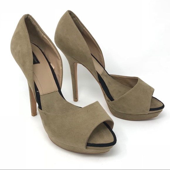 Zara Collection Pointed Platform Heels Suede - Picture 4 of 7